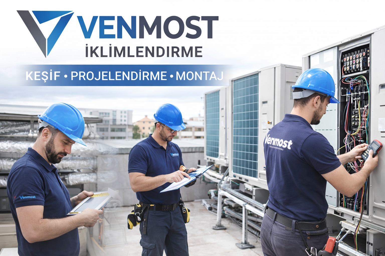 Venmost İklimlendirme keşif, projelendirme ve montaj
